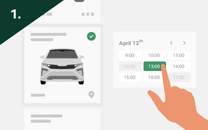 Choose your model and test drive date